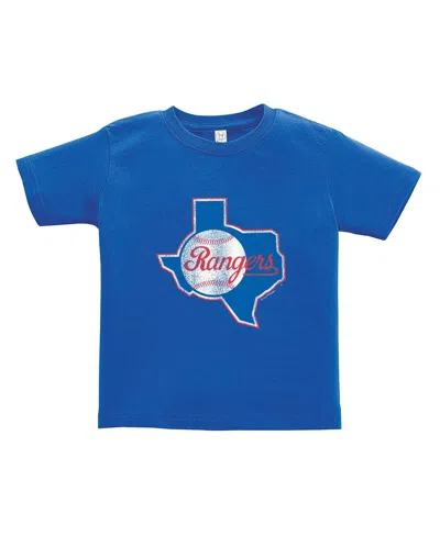 Soft As A Grape Toddler Royal/gray Texas Rangers Cooperstown Collection Two-pack T-shirt Set