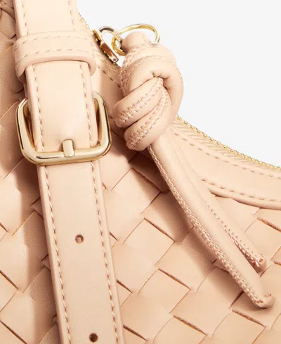 On 34th Woven Crossbody Hobo, Exclusively At Macy's In Nude