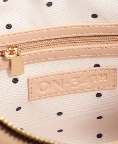On 34th Woven Crossbody Hobo, Exclusively At Macy's In Nude