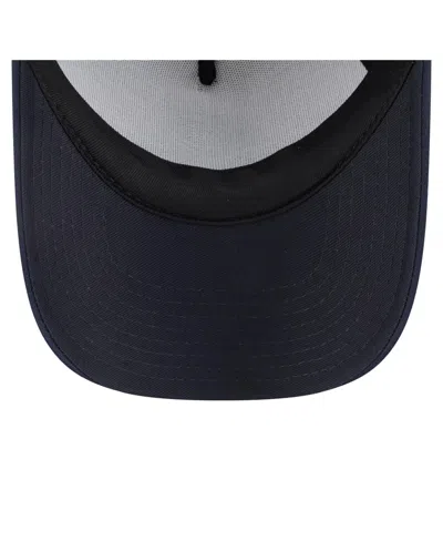 New Era Toddler White/navy Seattle Mariners Painted A-frame 9forty Trucker Adjustable Hat