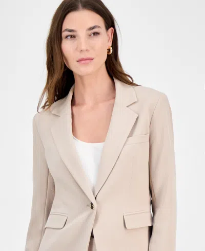 Bar Iii Women's Crepe One-button Blazer, Exclusively At Macy's