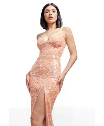 Dress The Population Anastasia Sequin Body-con Cocktail Midi Dress