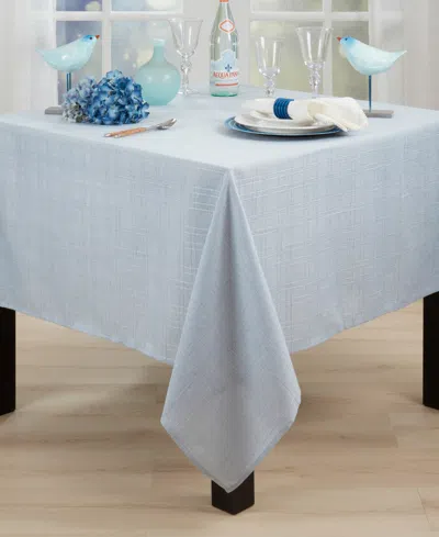 Saro Lifestyle Classic Stitched Plaid Tablecloth, 70" X 70"
