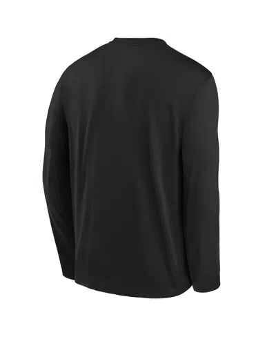 Nike Big Boys And Girls Black San Francisco Giants Authentic Collection Legend Performance Long Sleeve T-