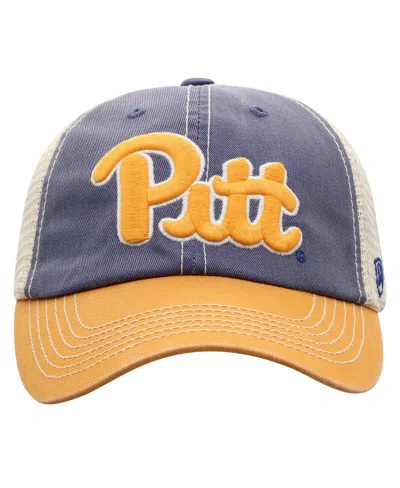 Top Of The World Men's Royal/natural Pitt Panthers Off-road Trucker Adjustable Hat
