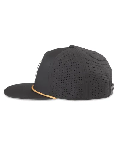 AMERICAN NEEDLE MEN'S BLACK VEGAS GOLDEN KNIGHTS BUXTON PRO TECH ADJUSTABLE HAT 