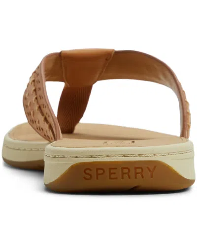 Sperry Seafish 3 Perforated Flip Flop In Brown