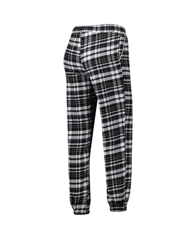 Concepts Sport Women's Black Austin Fc Mainstay Flannel Sleep Pants In Black