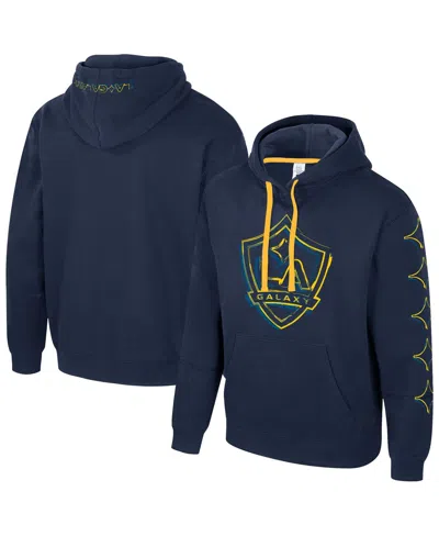 Stadium Essentials Men's Navy La Galaxy Elementized Pullover Hoodie In Blue