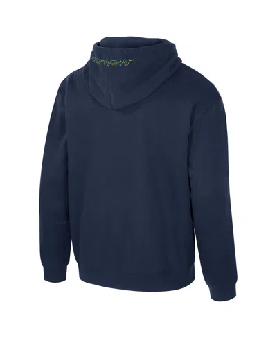 Stadium Essentials Men's Navy La Galaxy Elementized Pullover Hoodie In Blue