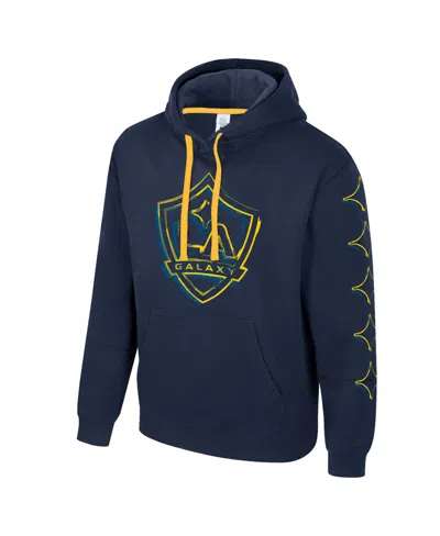 Stadium Essentials Men's Navy La Galaxy Elementized Pullover Hoodie In Blue
