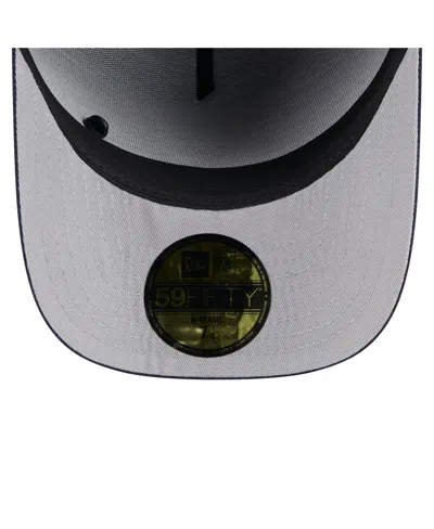 New Era Men's Black/navy Dallas Cowboys 2025 Nfl Draft On Stage A-frame 59fifty Fitted Hat
