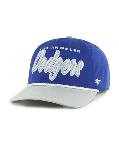 47 Brand Men's Royal Los Angeles Dodgers Drop Shadow Rope Hitch Adjustable Hat