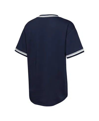 Outerstuff Big Boys And Girls Navy New York Yankees Relief Pitcher V-neck T-shirt