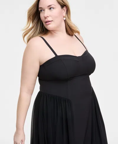 Seni & Cade Plus Size Sweetheart-neck Sleeveless Gown