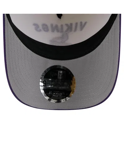 New Era Men's Cream/purple Minnesota Vikings 2025 Nfl Draft A-frame 9fifty Snapback Hat