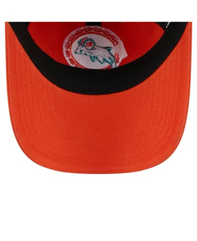New Era Women's Orange Miami Dolphins Throwback Main Core Classic 2.0 9twenty Adjustable Hat