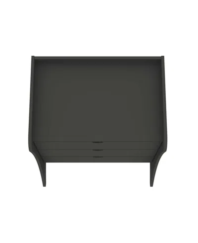 Manhattan Comfort 34.25" Wood Coney Mid-century Modern 3-drawer Dresser