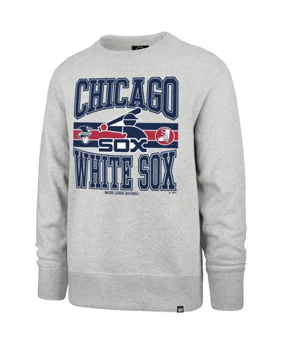 47 Brand Men's Gray Chicago White Sox Letters Headline Pullover Sweatshirt