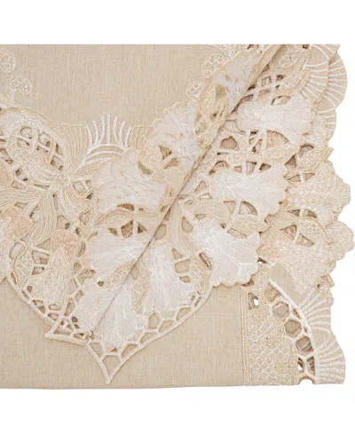 Saro Lifestyle Sheer Beauty Embroidered Table Runner, 16" X 72"