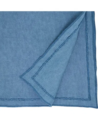 Saro Lifestyle Stonewashed Overlock Edge Table Runner, 16" X 72"