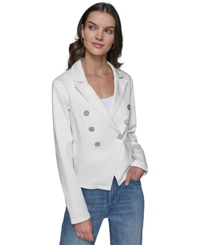 Karl Lagerfeld Asymmetric Denim Blazer