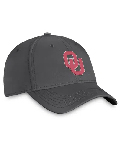 Top Of The World Men's Charcoal Oklahoma Sooners Trainer Adjustable Hat