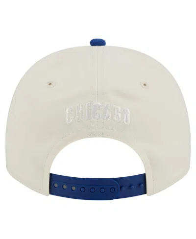 NEW ERA MEN'S WHITE CHICAGO CUBS TEAM SCRIBBLE GOLFER ADJUSTABLE HAT 