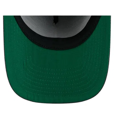New Era Men's Charcoal Chicago Blackhawks Throwback Washed A-frame Pre-curved 9fifty Snapback Hat