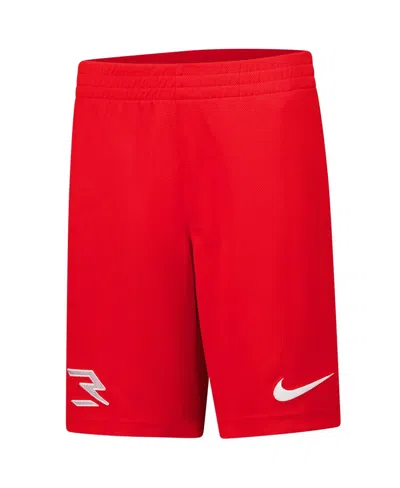 Nike 3brand By Russell Wilson Big Boys And Girls Red Badge Shorts
