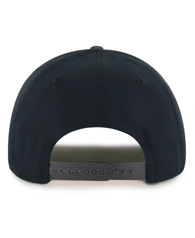 47 Brand Men's Black/charcoal Vegas Golden Knights Dropshadow Rope Hitch Adjustable Hat