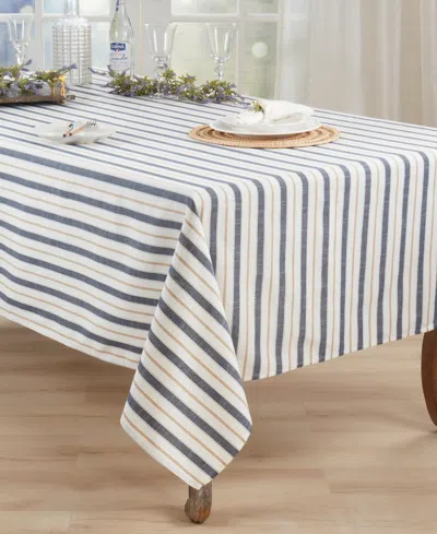 Saro Lifestyle Modern Striped Tablecloth, 65" X 160"