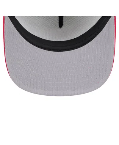 New Era Men's White/red Boston Red Sox Retro Script Trucker 9fifty Snapback Hat