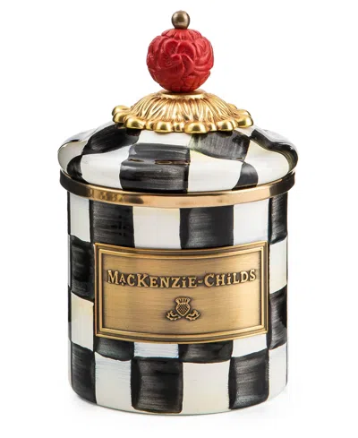 Mackenzie-childs Courtly Check Mini Canister