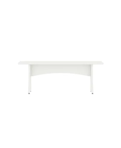 Manhattan Comfort 18.3" 2-pc. Wood Coney Mid-century Modern Dining Bench Set