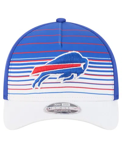 New Era Men's White/royal Buffalo Bills Adventure Gradient 9forty M-crown A-frame Adjustable Hat