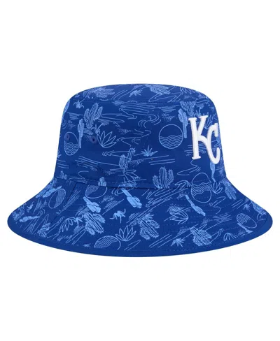New Era Men's Royal Kansas City Royals 2025 Spring Training All Over Print Bucket Hat
