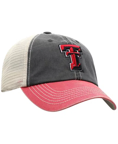 Top Of The World Men's Black/red Texas Tech Red Raiders Off-road Adjustable Hat