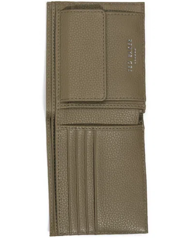 Ted Baker Canvas Olive Leather Wallet