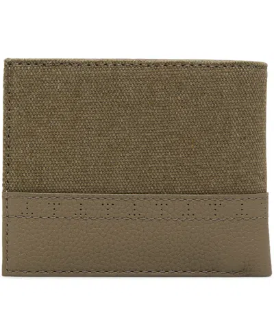 Ted Baker Canvas Olive Leather Wallet
