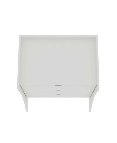 Manhattan Comfort 34.25" Wood Coney Mid-century Modern 3-drawer Dresser