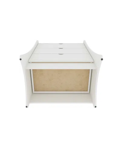 Manhattan Comfort 34.25" Wood Coney Mid-century Modern 3-drawer Dresser