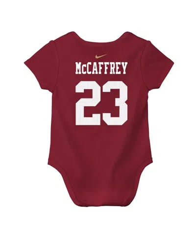 Nike Baby Boys And Girls Christian Mccaffrey Scarlet San Francisco 49ers Player Name Number Bodysuit