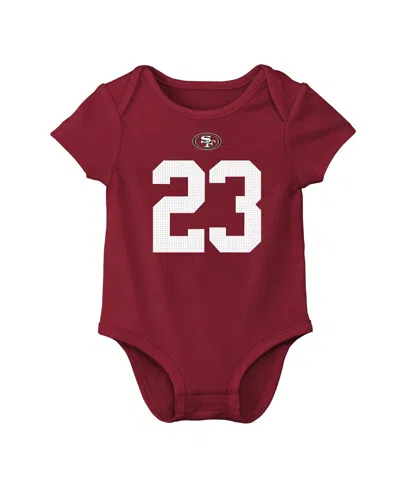 Nike Baby Boys And Girls Christian Mccaffrey Scarlet San Francisco 49ers Player Name Number Bodysuit