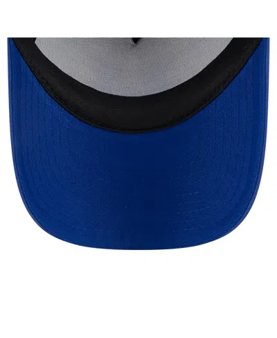 New Era Toddler White/royal New York Mets Painted A-frame 9forty Trucker Adjustable Hat