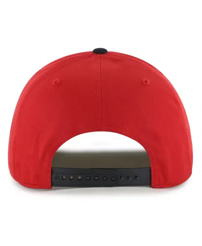 47 Brand Men's Red/black Detroit Red Wings Dropshadow Rope Hitch Adjustable Hat