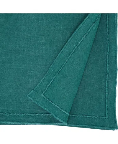 Saro Lifestyle Stonewashed Overlock Edge Table Runner, 16" X 72"