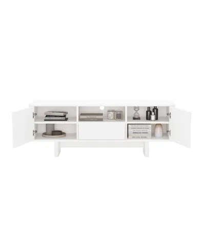Manhattan Comfort 59" Wood Ella Modern 5-shelf Tv Stand Fits Tvs Up To 55"