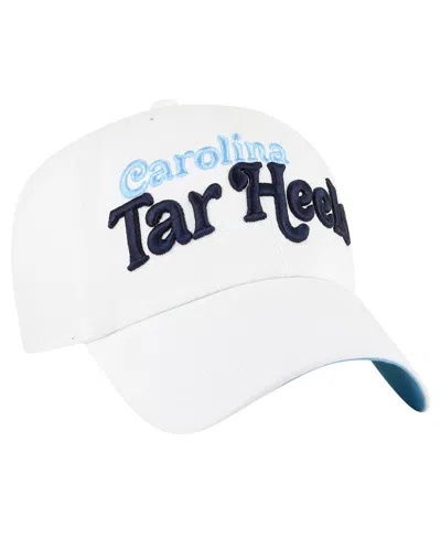 47 Brand Women's White North Carolina Tar Heels Pensacola Clean Up Adjustable Hat