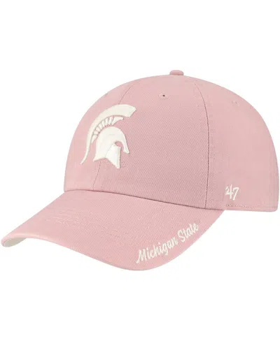 47 Brand Women's Light Pink Michigan State Spartans Dusty Miata Clean Up Adjustable Hat